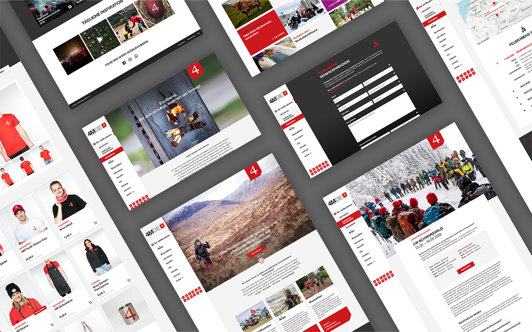 Webdesign - Website, Shop 4M Deutschland e.V.