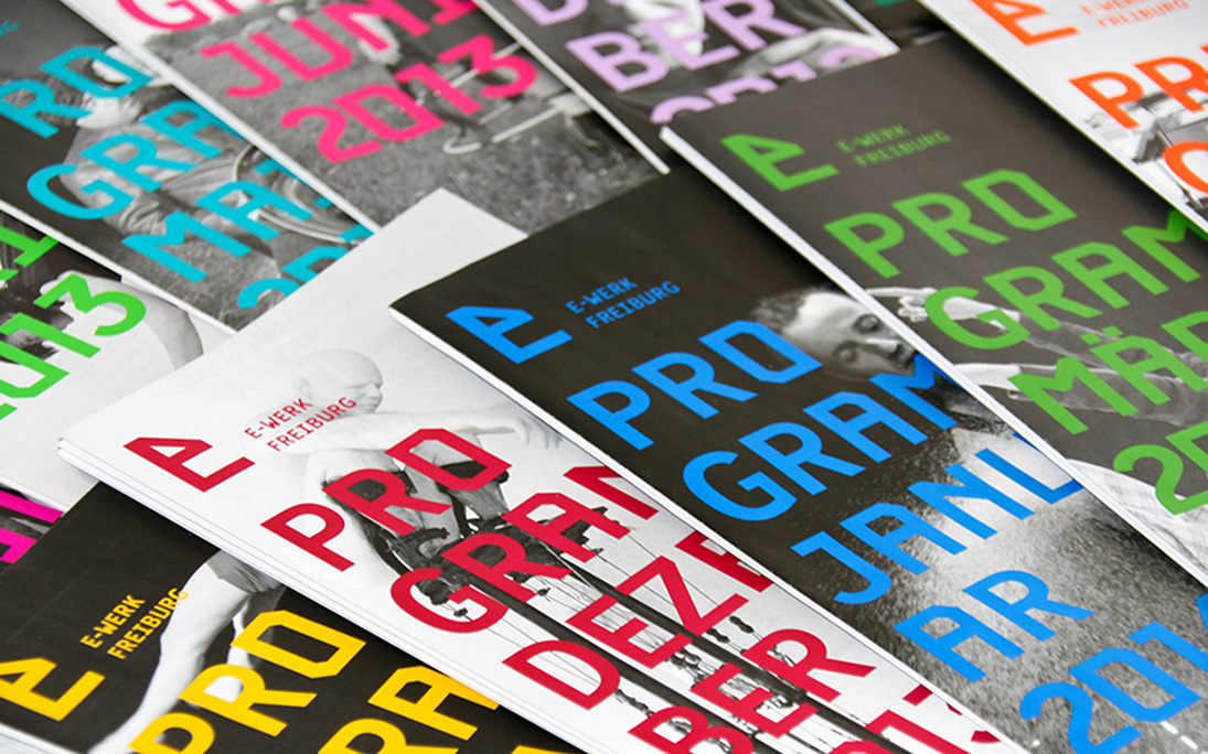 Grafikdesign - Programmheft E-Werk Freiburg