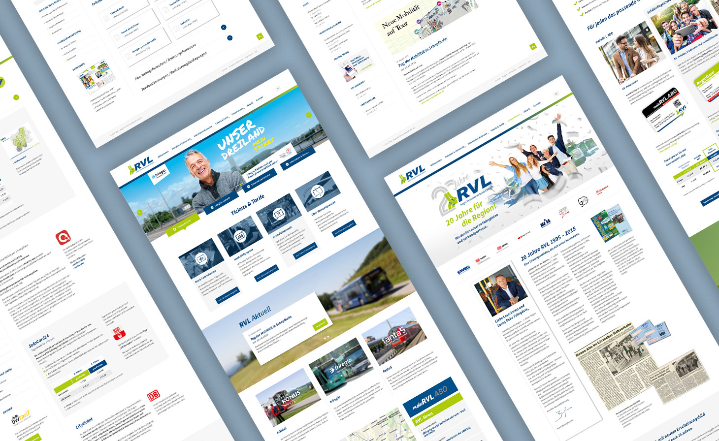 Webdesign - Corporate Website Regio Verkehrsverbund Lörrach