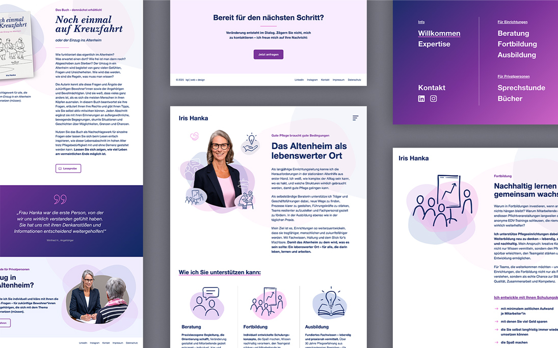 Webdesign - Corporate Website Iris Hanka