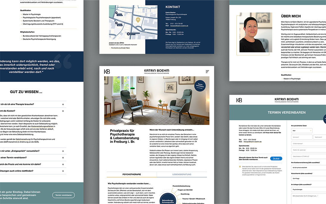 Webdesign - Corporate Website Katrin Boehm